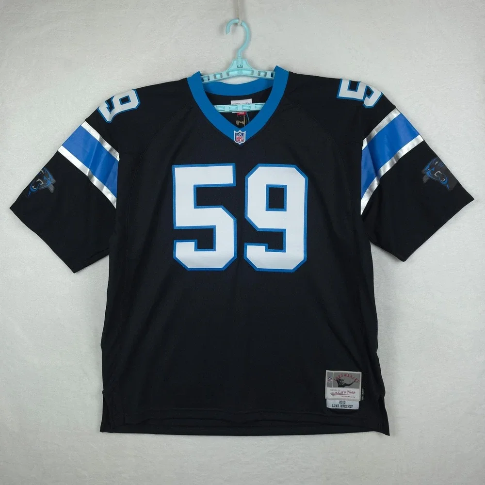 Luke Kuechly Carolina Panthers Mitchell & Ness NFL 2XL XXL Jersey 2013 #59 NWT